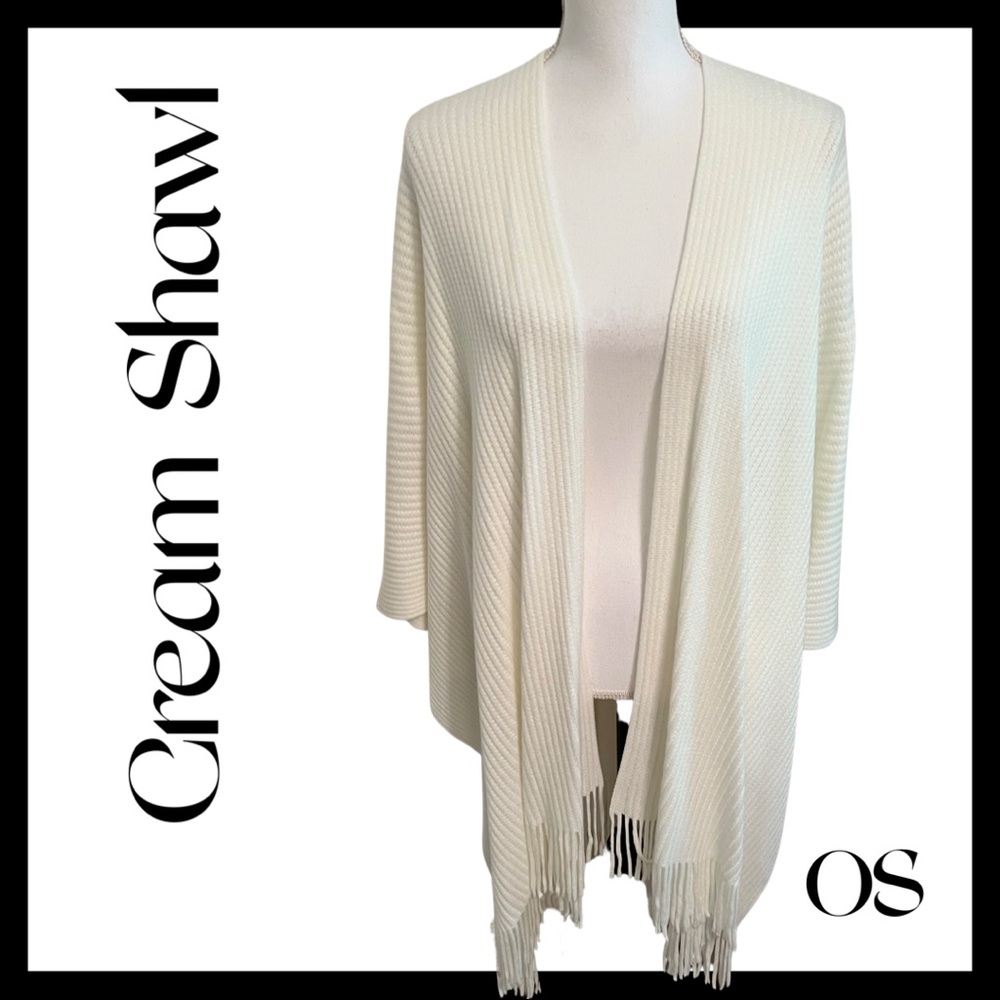 Cream shawl